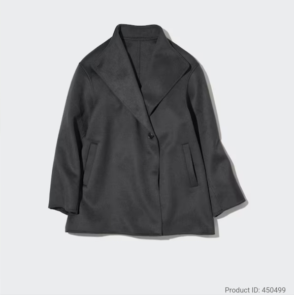 Uniqlo Jackets & Blazers - Uniqlo wool blend short coat very soft and arms fully lined